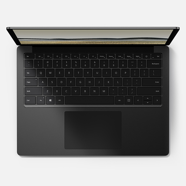 Surface Laptop 3 fra Microsoft sett ovenfra Surface Laptop 3 fra Microsoft sett ovenfra