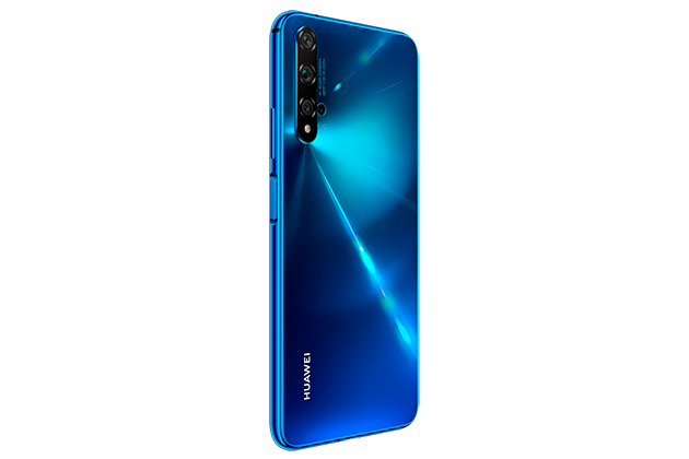 Huawei Nova 5T Huawei Nova 5T blå bakside