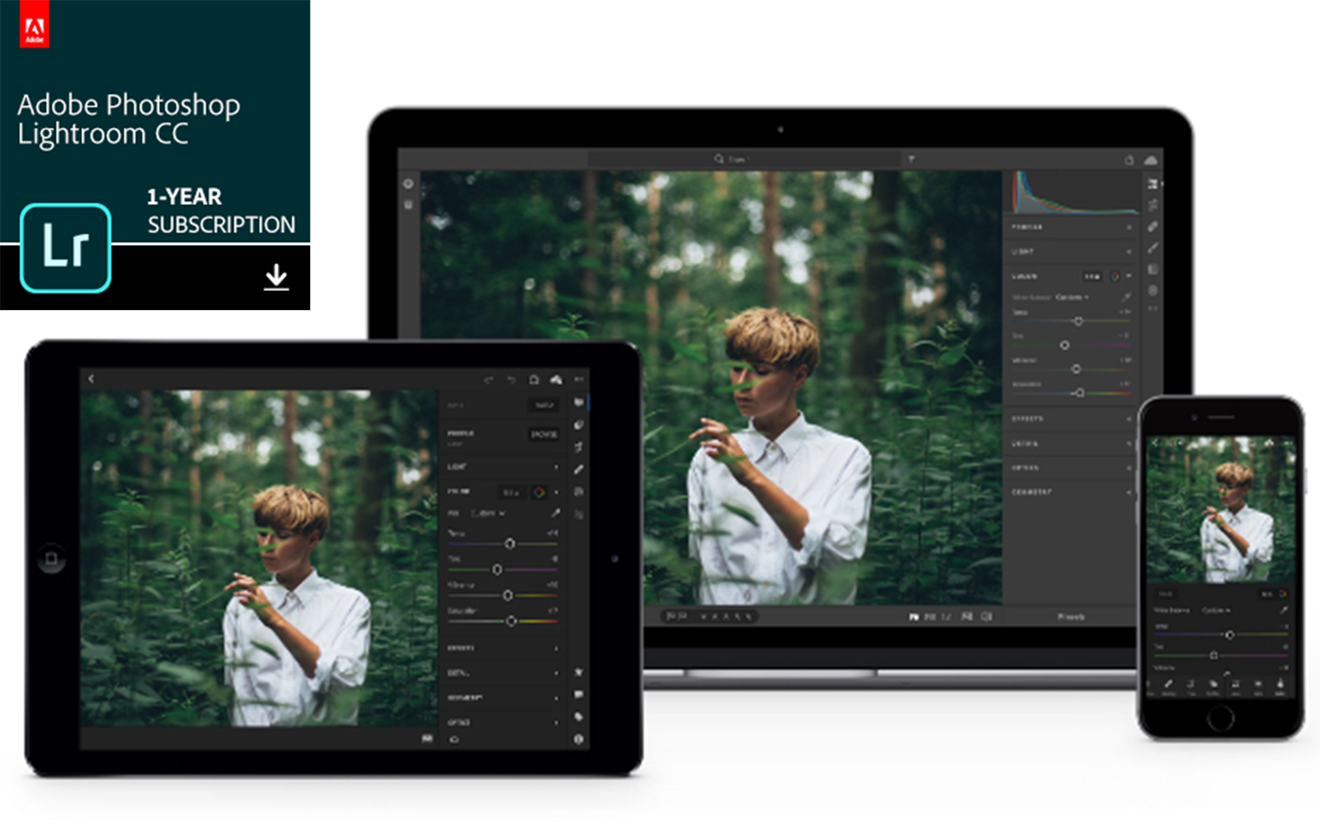Lightroom CC – lettvint fotoredigering Lightroom fotoredigering på datamaskin, nettbrett og mobil