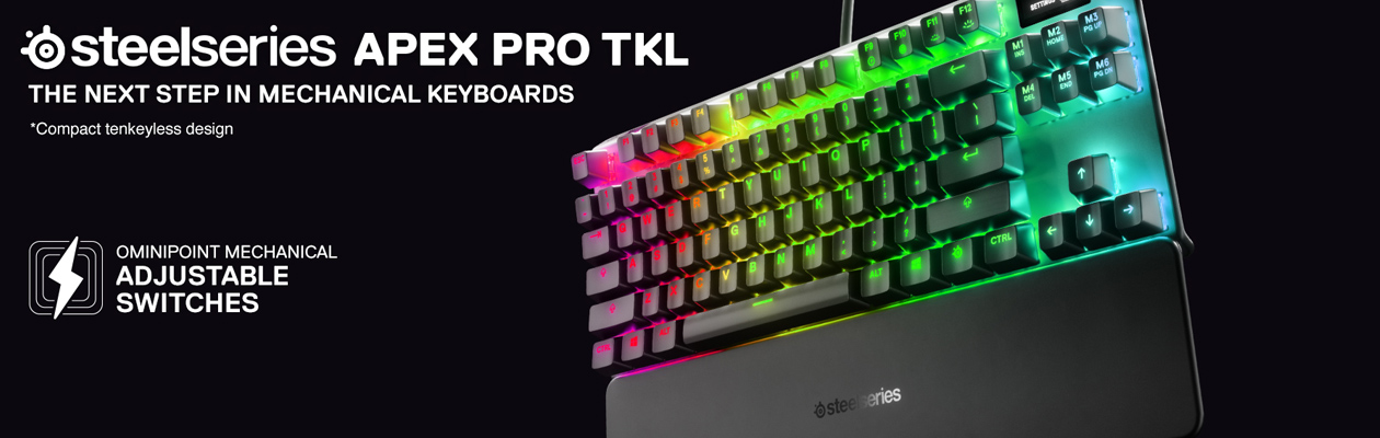 SteelSeries Apex Pro TKL tenkeyless gamingtastatur SteelSeries Apex Pro TKL tenkeyless gamingtastatur