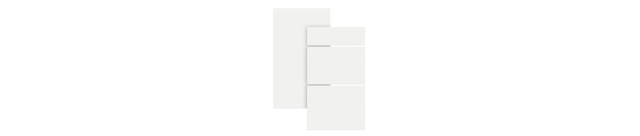 Kjøkkenfronter fra Epoq av typen Core Classic White