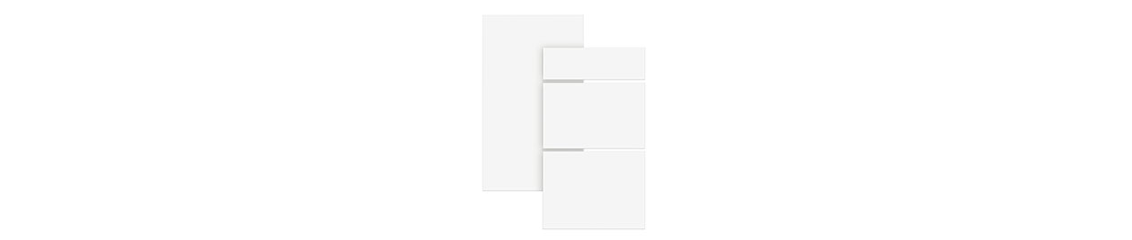 Kjøkkendør fra Epoq i typen Viva Classic White Kjøkkendør fra Epoq i typen Viva White