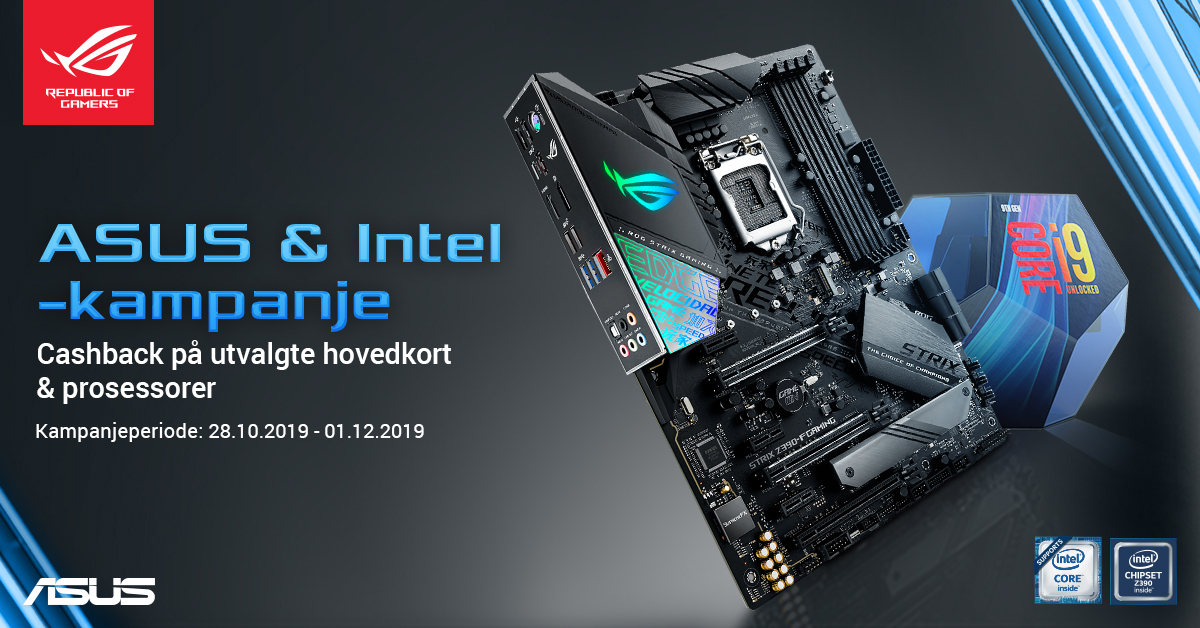 Cashback fra Intel og ASUS Cashback fra Intel og ASUS