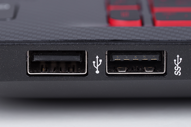 USB-A og B Datamaskin med USB-port