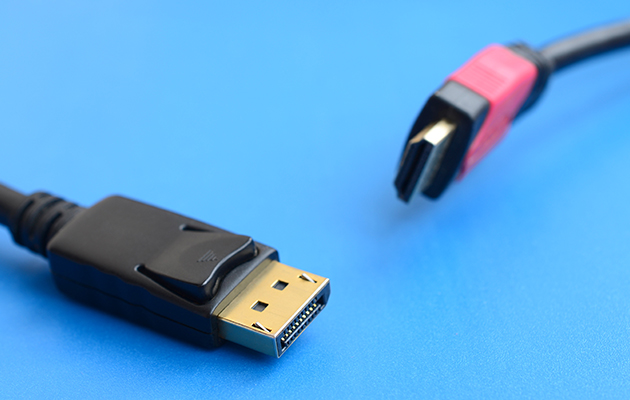 Hvilke tilkoblinger trenger du? HDMI- og DisplayPort-kabler
