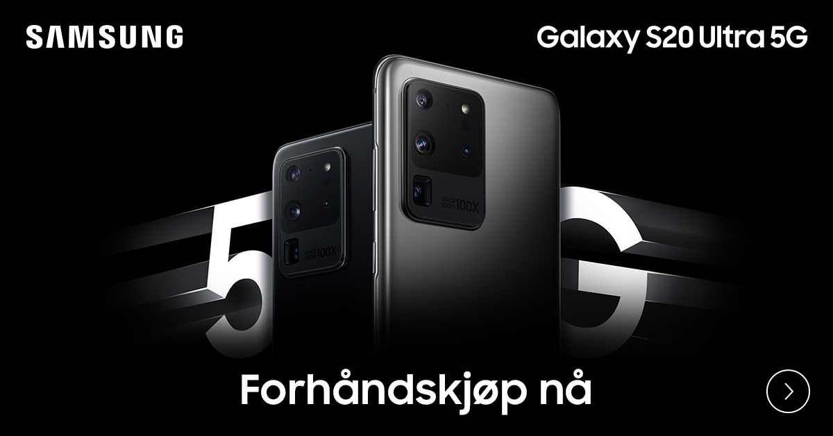 Forhåndsbestill din Samsung Galaxy S20, S20 Plus eller S20 Ultra allerede i dag Samsung Galaxy S20-banner