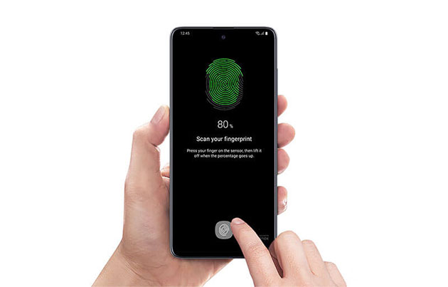 Fingeren er nøkkelen til din Samsung-mobil Galaxy A51 med fingeravtrykkavleser