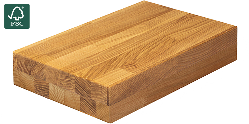 Oak Natural Waxed 80 mm Benkeplate av heltre ved navn Oak Natural Waxed 80 mm