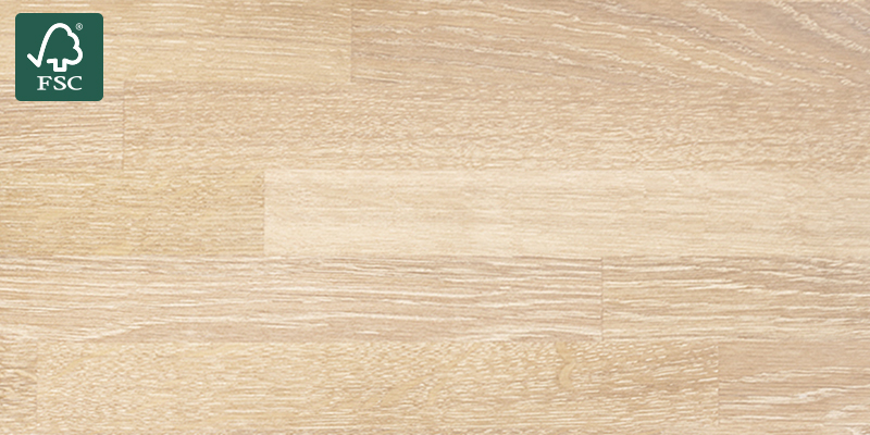 Oak White Waxed Benkeplate av heltre ved navn Oak White Waxed