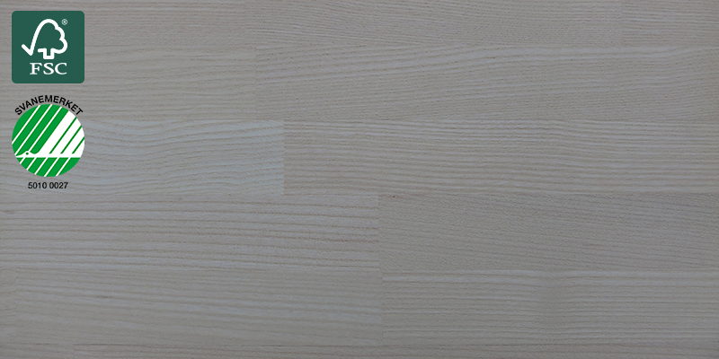 Ash White Oiled Benkeplate av heltre ved navn Ash White Oiled