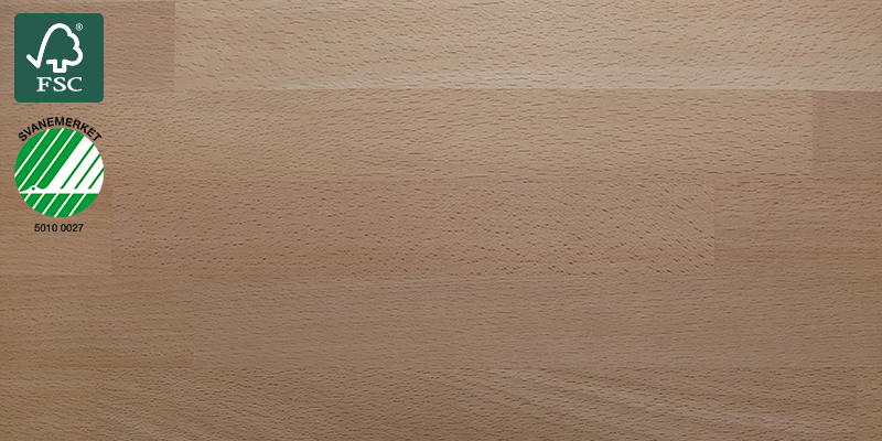 Beech White Oiled Benkeplate av heltre ved navn Beech White Oiled