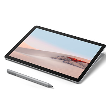 Tegn, skriv og noter i nettbrettmodus Surface Go 2 i nettbrettsmodus