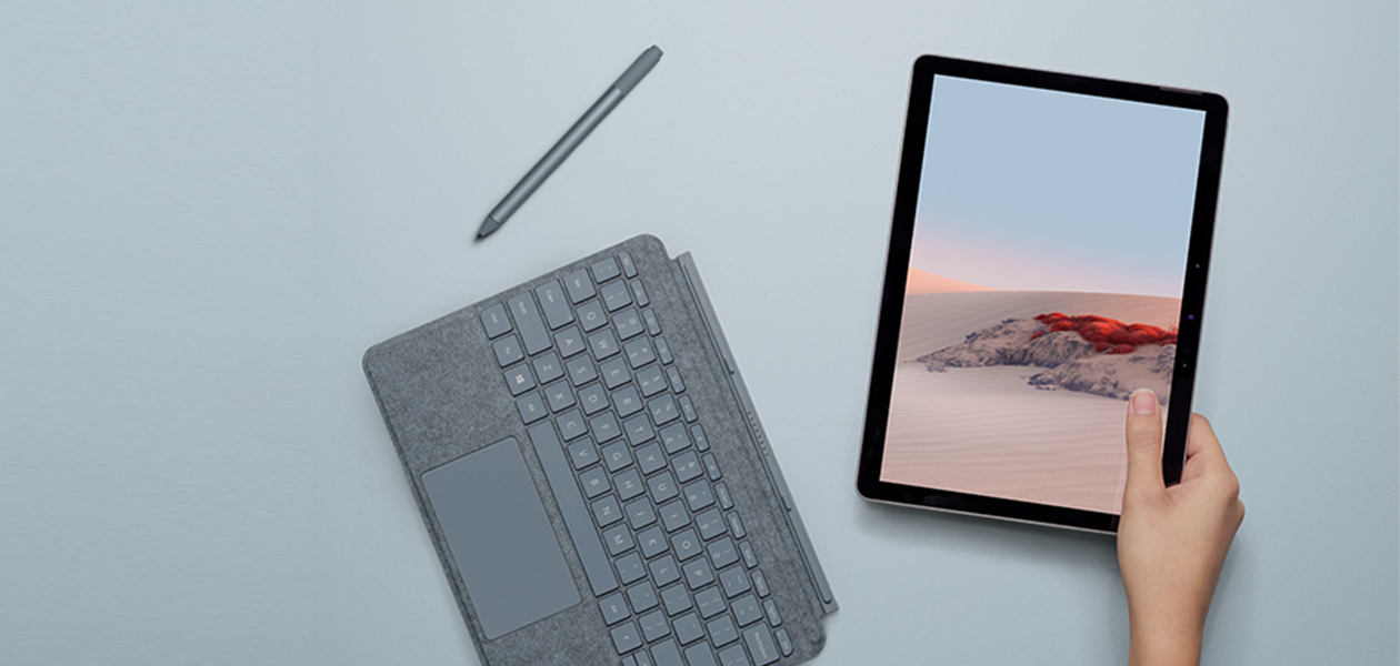 Surface Go 2 er best som bærbar Surface Go 2 med en Surface Pen og Type Cover