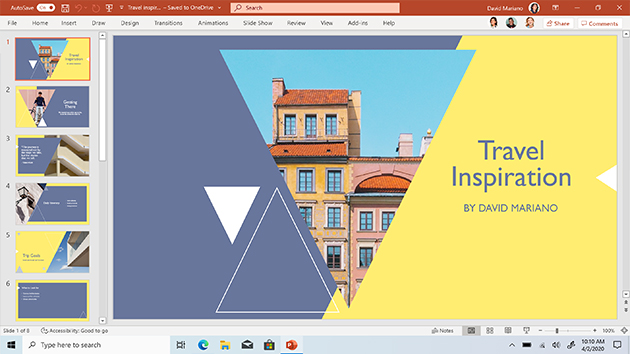 Få fart på kreativiteten Illustrasjon av Powerpoint