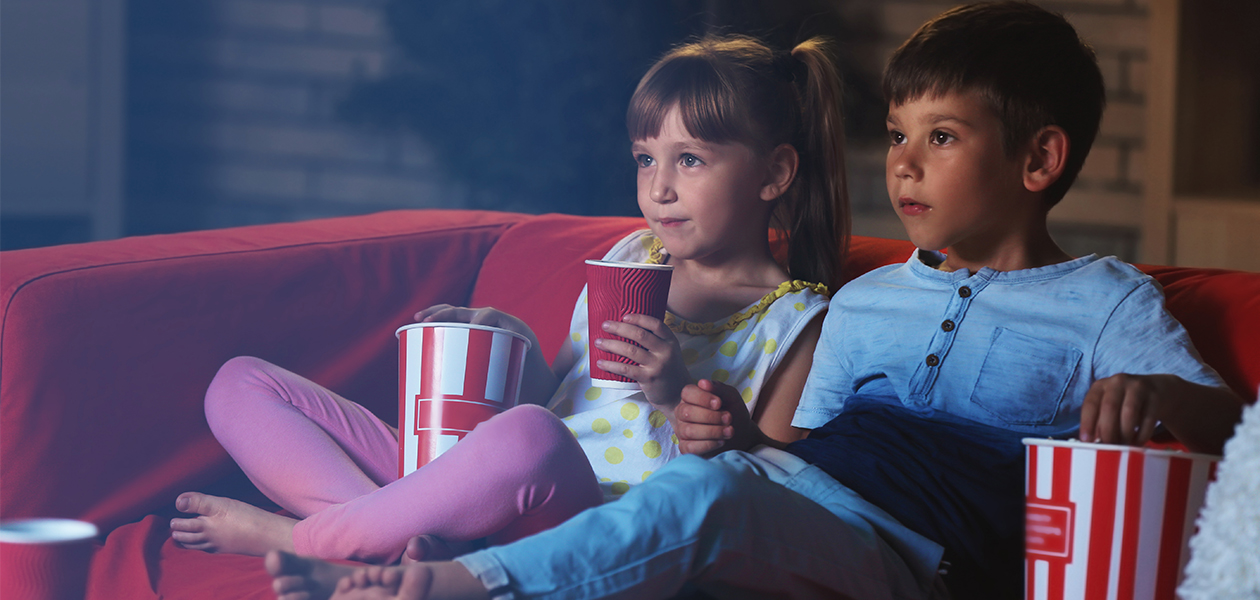 OLED er behagelig for øynene Barn ser TV
