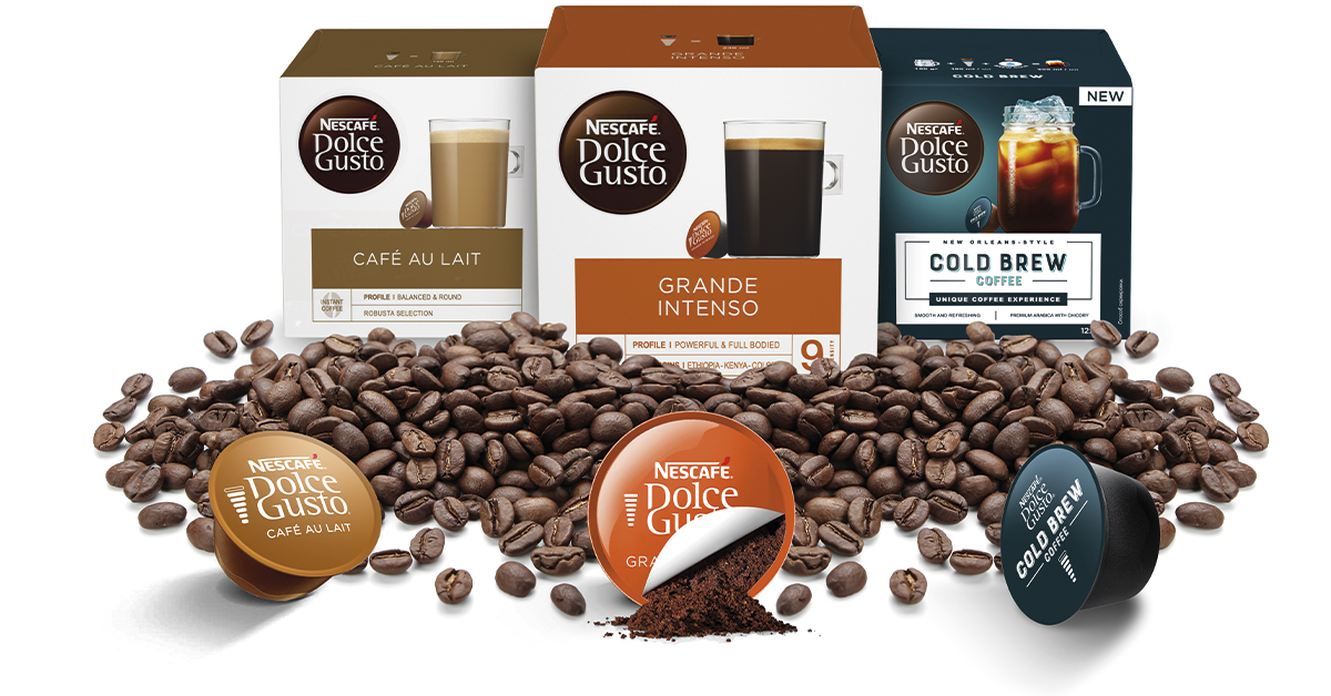 Dolce Gusto - se vårt utvalg av kapsler Kapsler fra Dolce Gusto