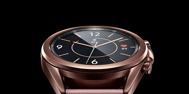 Galaxy Watch 3 gir deg full kontroll over trening og helse Samsung Galaxy Watch 3 i fargen Mystic Bronze