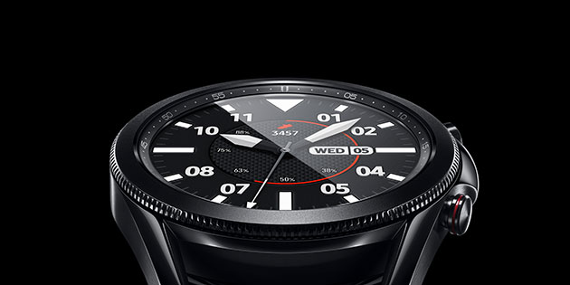 Med eSIM kan Galaxy Watch 3 være oppkoblet, uansett om du har din mobiltelefon med eller ikke. Samsung Galaxy Watch 3 i fargen sort
