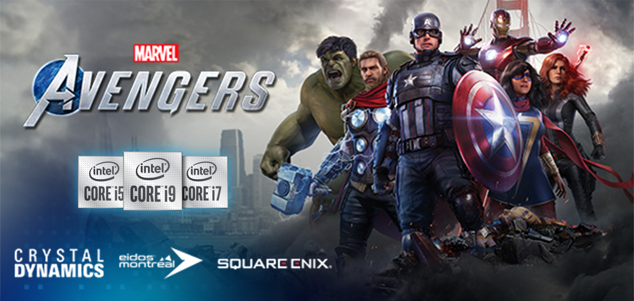 Kjøp en kvalifiserende PC med Intel Core ™ – få Marvel’s Avengers med på kjøpet Kjøp en kvalifiserende PC med Intel Core ™ – få Marvel’s Avengers med på kjøpet