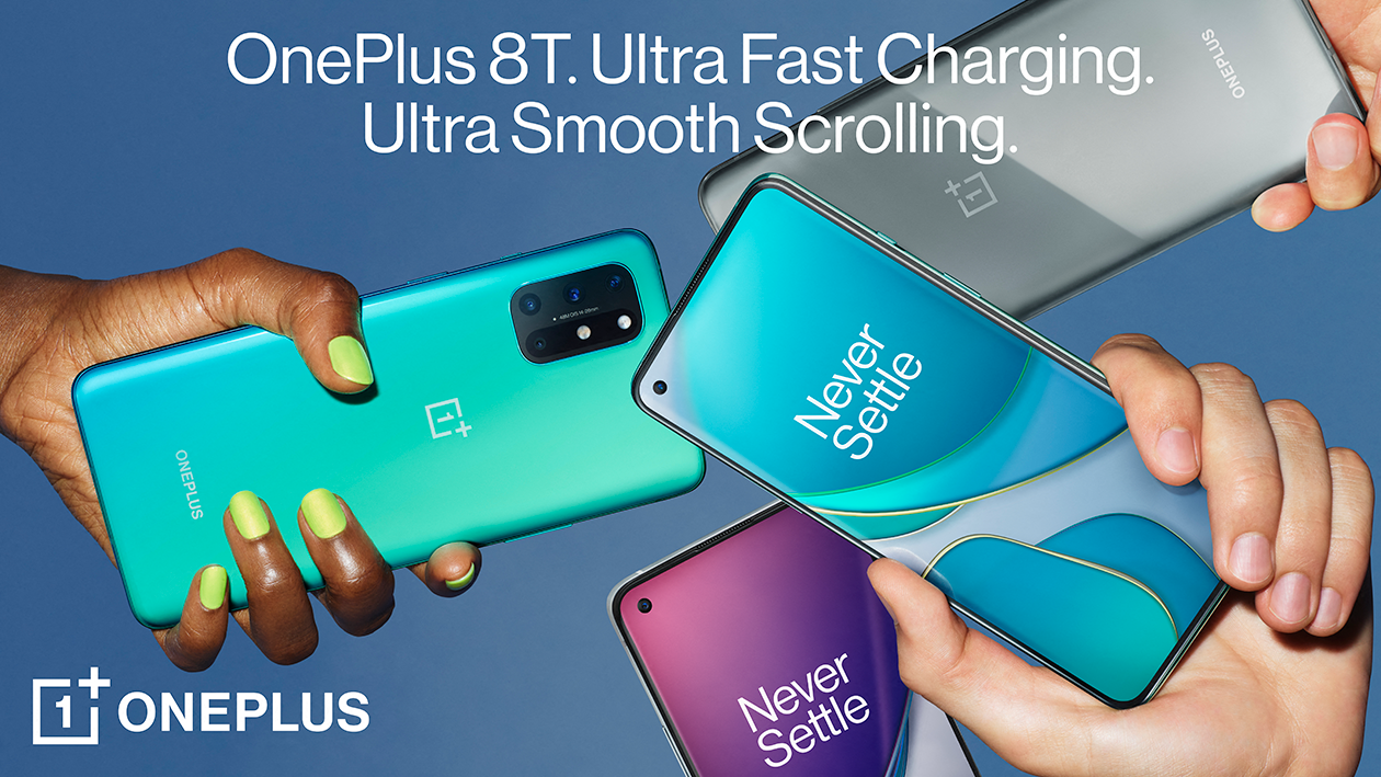 OnePlus 8T er det nyeste skuddet på stammen i OnePlus 8-serien – du får ultrarask lading, ultrajevn scrolling OnePlus 8T