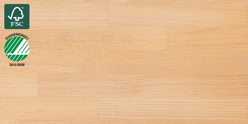 Beech Natural Oiled Benkeplate av heltre ved navn Beech Natural Oiled