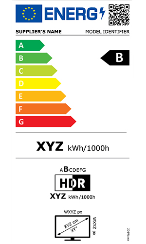 Nytt energimerke for elektroniske skjermer Nytt energimerke for elektroniske skjermer