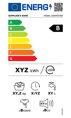 Nytt energimerke for vaskemaskin og vaskemaskin med tørketrommel Nytt energimerke for vaskemaskin og vaskemaskin med tørketrommel