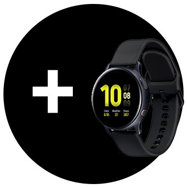 Kjøp Q80T eller Q90T – få Galaxy Watch Active2 40 mm Black Galaxy Watch Active2 40 mm Black