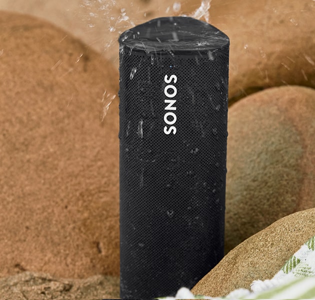  Sonos Roam med vannsprut
