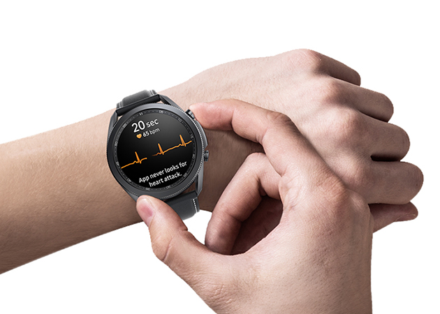 Galaxy Watch 3 lar deg følge med på hjerterytmen din med EKG-overvåkning Samsung Galaxy Watch 3