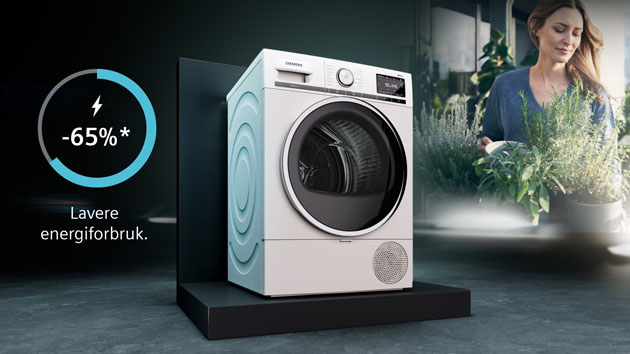Effektiv tørketrommel - intellgentCleaning Siemens tørketrommel