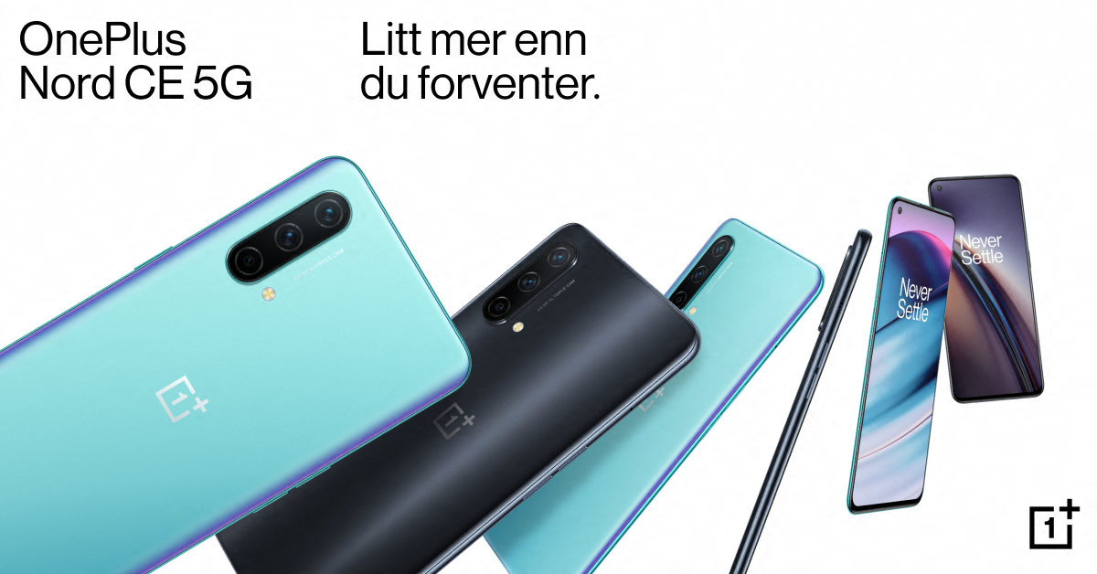 OnePlus Nord CE 5G - litt mer enn du forventer Oneplus Nord CE 5G-mobiler på banner