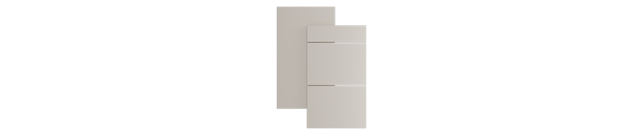 Kjøkkenfronter fra Epoq av typen Core Grey Mist