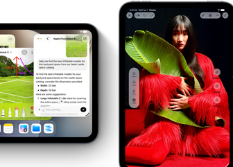 Forsiden av iPad mini-enheter som viser flere apper