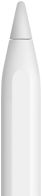 Tuppen på en Apple Pencil vises