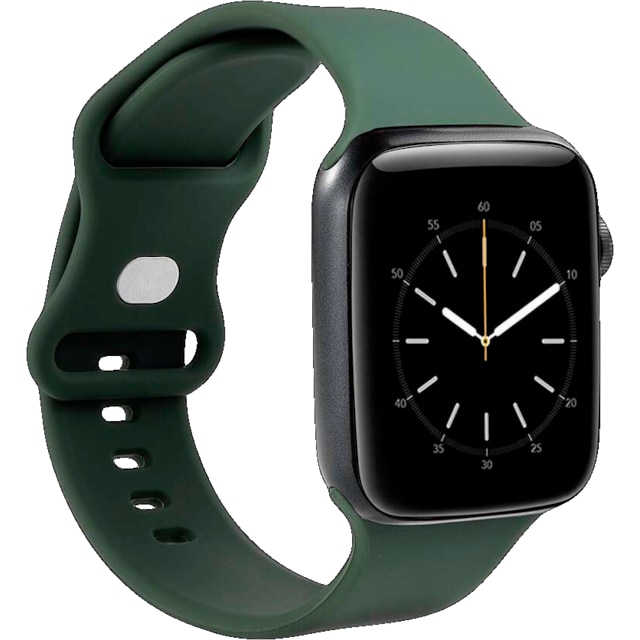 Gear silikonreim til Apple Watch 41-45mm (oliven)