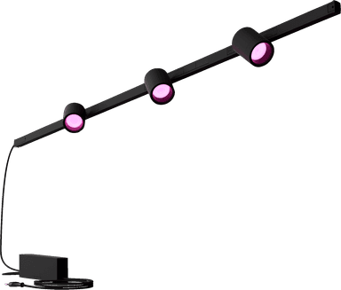 Philips Hue Perifo lampe med tre spotlys (sort)