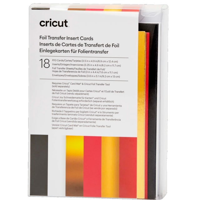 Cricut Foil innleggskort 18-pakk (Royal Flush)