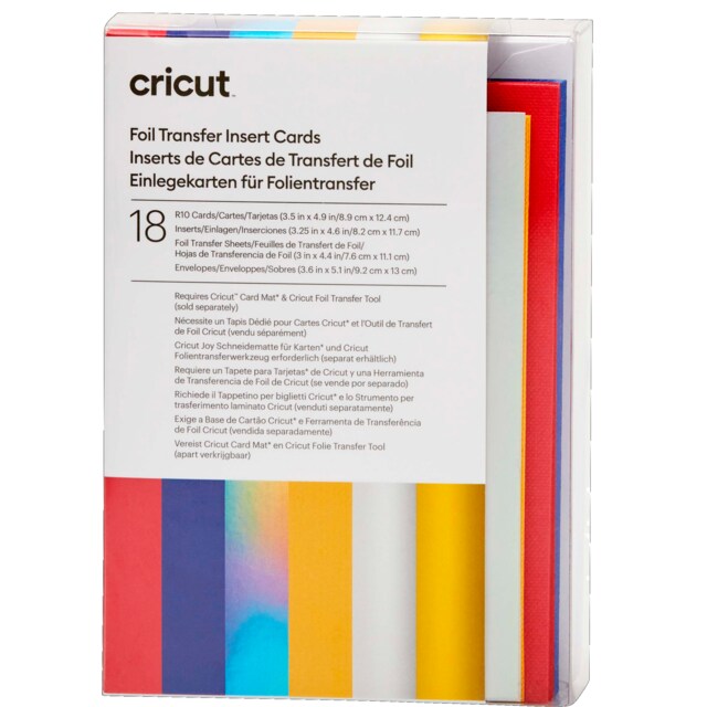 Cricut Foil innleggskort 18-pakk (feiring)