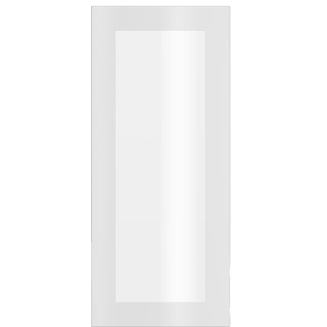 Epoq Gloss White vitrinedør med klart glass til kjøkken 40x92