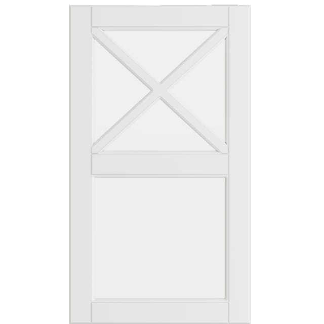 Epoq Heritage Mansion vitrinedør helglass til kjøkken 40x70 (klassisk hvit)