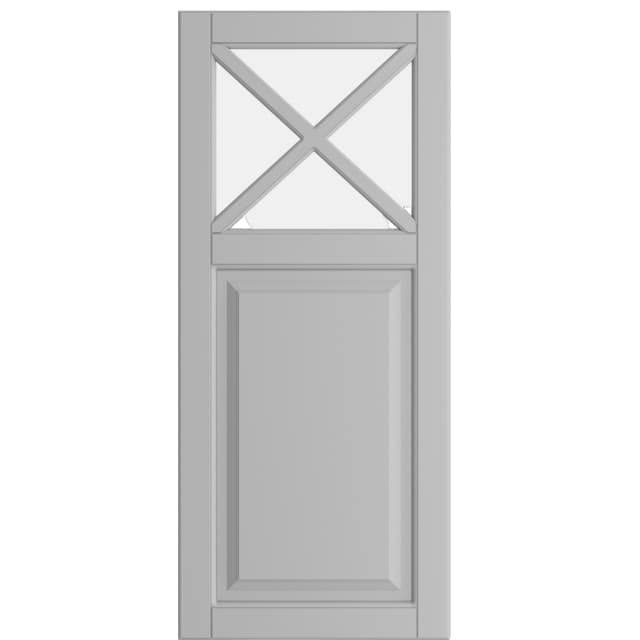 Epoq Heritage semi-glassdør til kjøkken 40x92 (lys grå)