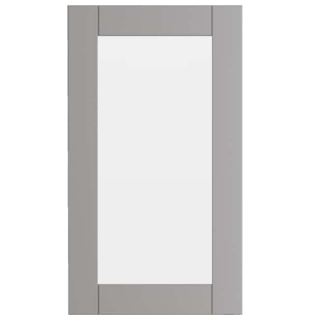 Epoq Shaker Steel Grey glassdør til kjøkken 40x70 (stålgrå)