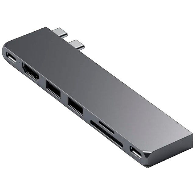 Satechi USB-C Pro Slim USB hub (grey)
