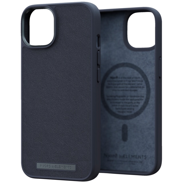 NJORD byELEMENTS iPhone 14/13 Leather MagSafe deksel (sort)