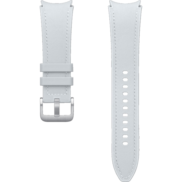 Samsung Galaxy Watch6 Hybrid Leather reim M/L (sølv)