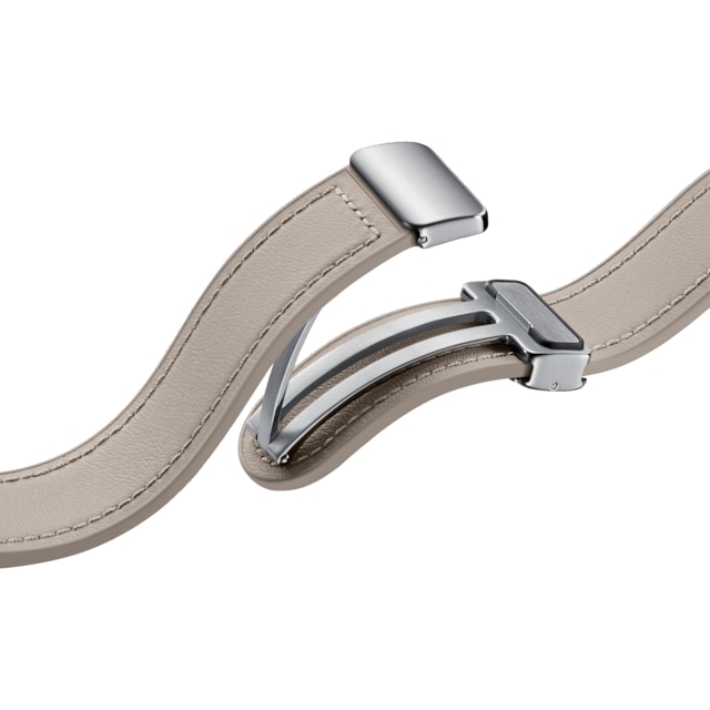 Samsung Galaxy Watch6 Hybrid Leather reim med spenne S/M (grå)