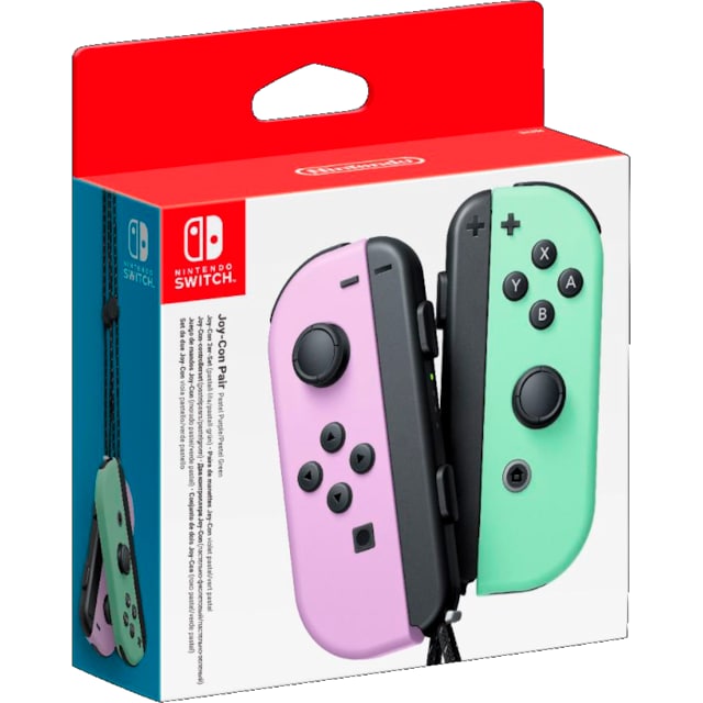 Nintendo Switch Joy-Con kontrollpar (pastell-lilla + pastellgrønn)