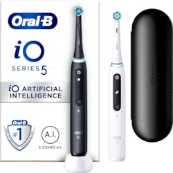 Oral-B iO5 Duo Pack elektrisk tannbørste 414841 (sort/hvit)