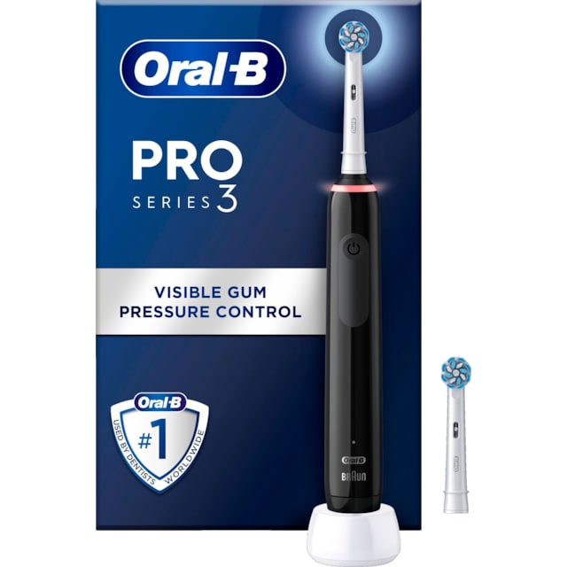 Oral-B Pro 3 elektrisk tannbørste (sort)